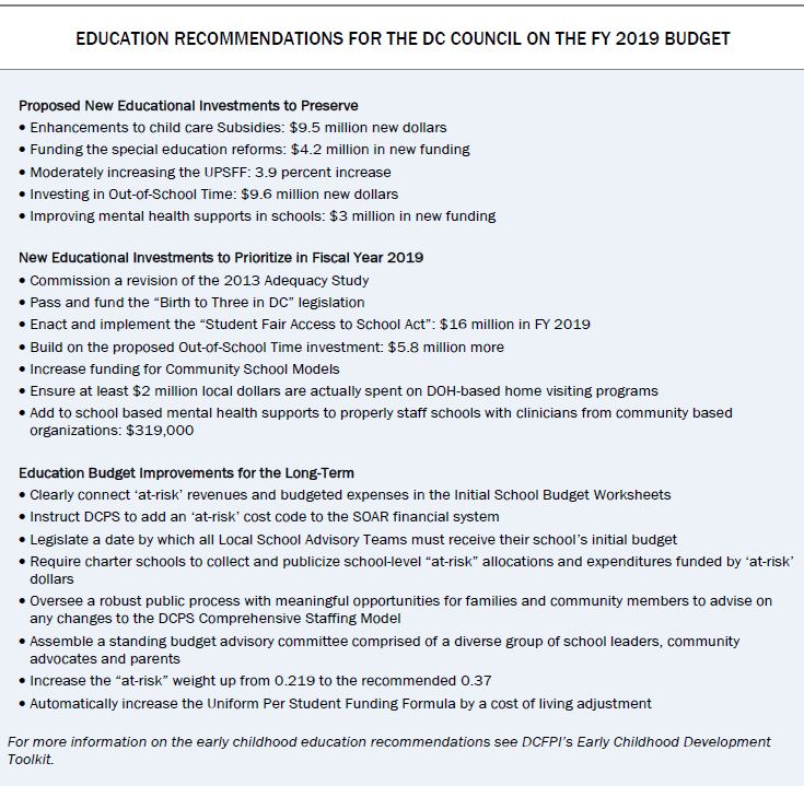 What’s In The Proposed Fiscal Year 2019 Budget For PreK-12 Education?