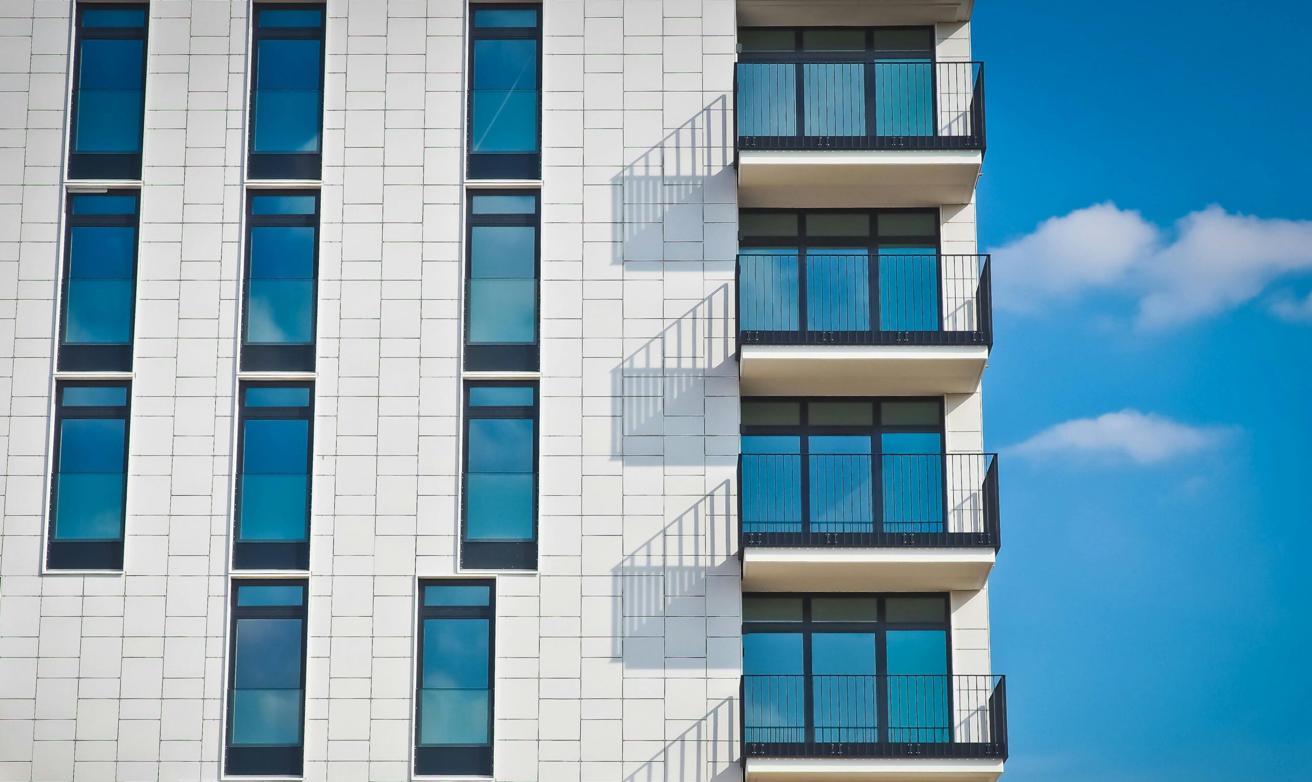 external view of an apartment building